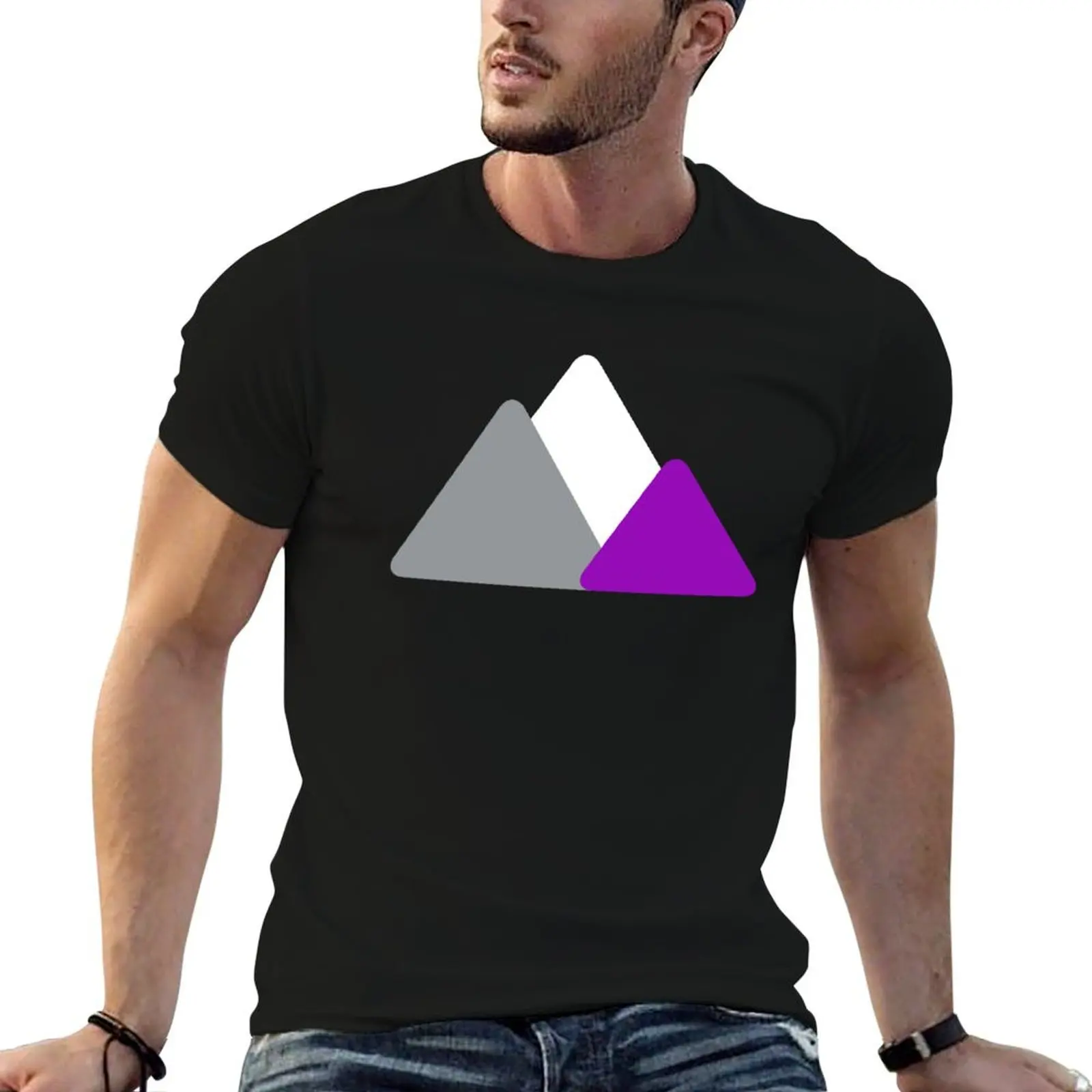 

Asexual Mountains. Asexual Pride T-Shirt anime tshirt oversized t shirt boys animal print Men's t-shirts