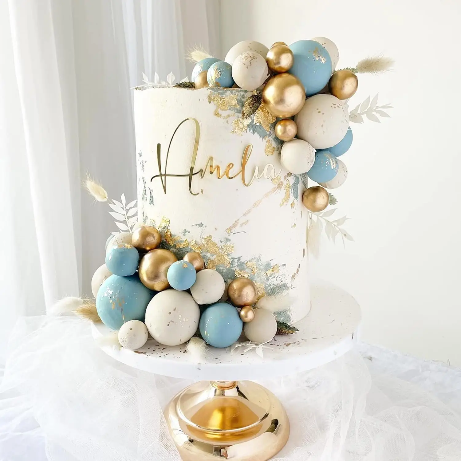 Kugel-Kuchenaufsatz, bunte Perlen, kugelförmig, Cupcake-Einsatz, Kuchenaufsatz für Bärenthema, Geburtstagsparty, Gastgeschenke, Hochzeitsdekoration