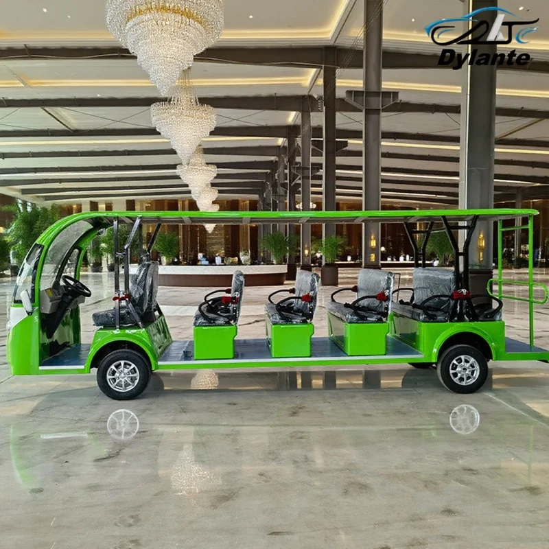 2025 Hot Selling 8-Seater 11-Seater 14-Seater Electric 4-Wheel Golf Cart Scenic Manor/Villa/Tourist Electric Bus Rapid Deliverys