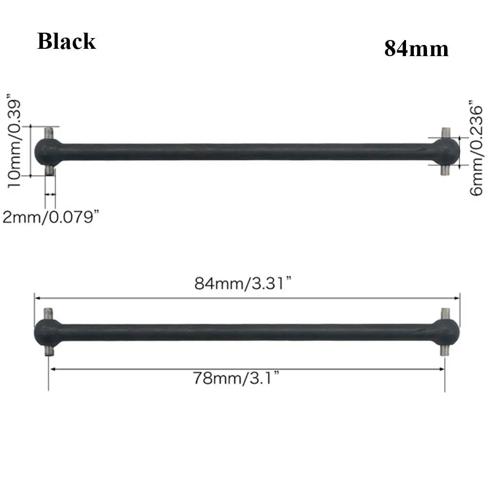 

Металлический приводной вал (догбоун) 63 мм, 70 мм, 77 мм, общая длина 61 мм для радиоуправляемых машин HSP Unlimited