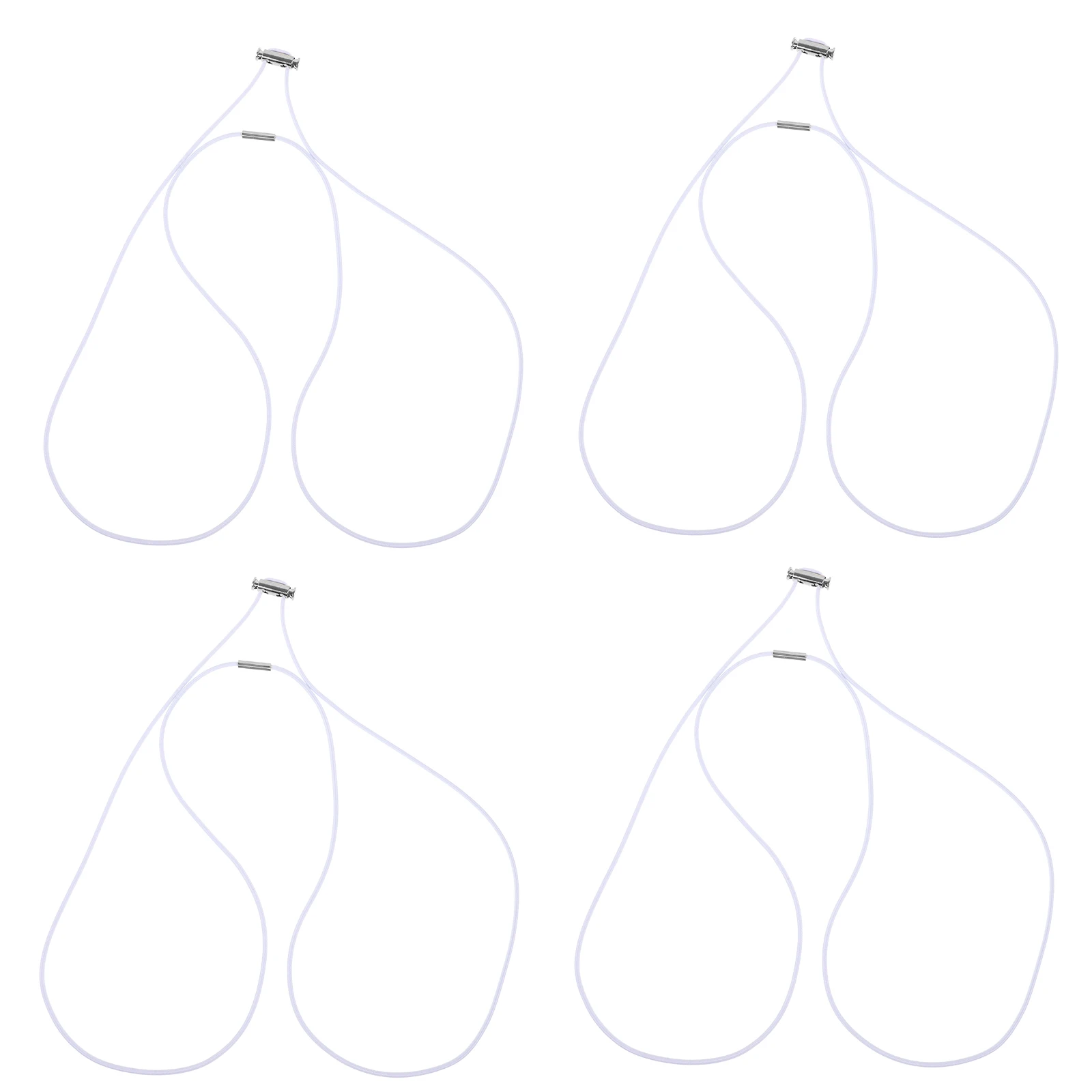 

4pcs Trash Band Elastic Garbage Bands Adjustable Waste Bin Bag Bands Anti-Fall Garbage Can Fasteners 140Cm Circumference