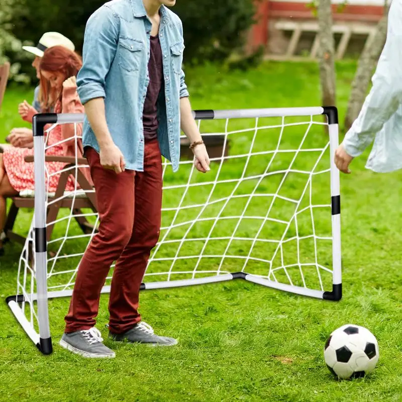 

Soccer Goals For Kids Youth Soccer Goals With Soccer Ball Foldable Small Training Equipment Foldable Sports Games For Teens
