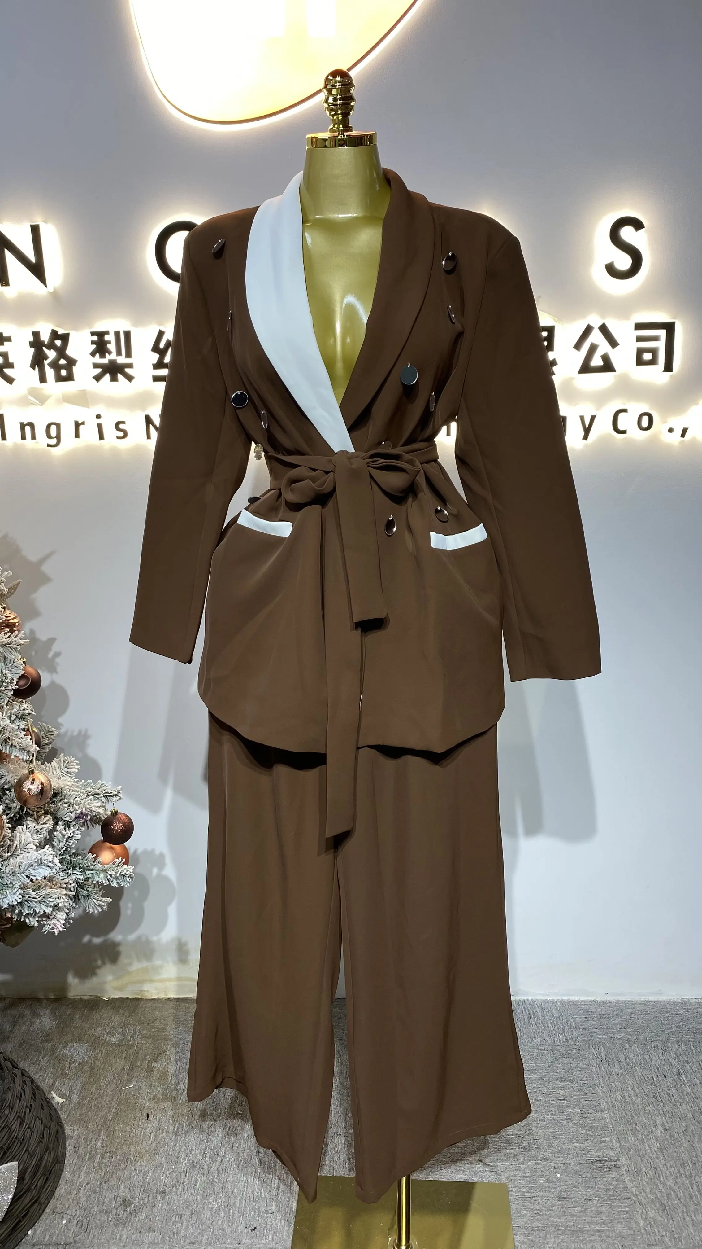 High-end fashion women's trousers, simple style women's suit, elegant-GZXX300