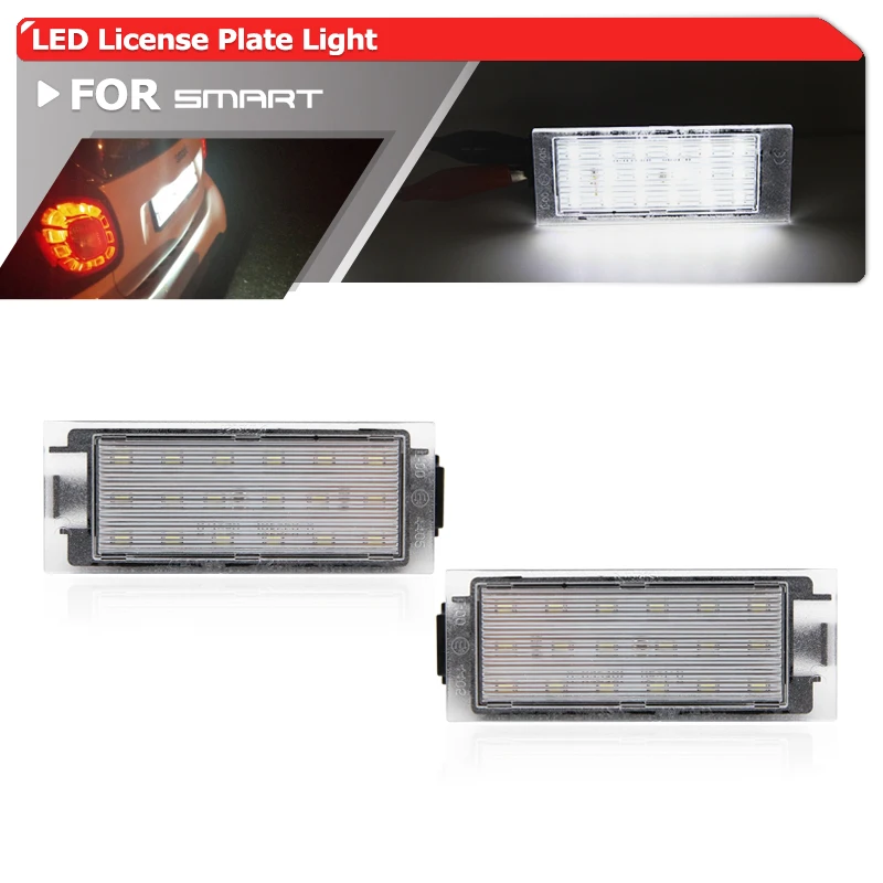 

2x для Benz Smart W453 для двух Forfour 2014-2016 W415 Citan 2012-2021 светильник светодиодный номерной знак, парковочный Ярлык OEM:4159062300