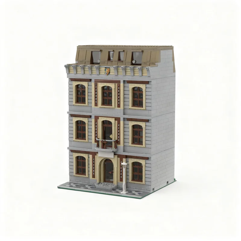 Kids Toys Exhibition - 3059 peças MOC Modular Streetscape Medieval: