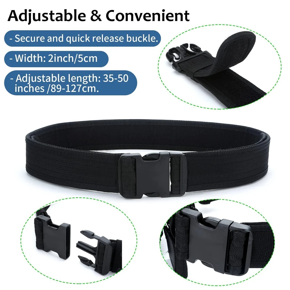 Cinturón táctico MOLLE impermeable para guardia seguridad - imagen 3