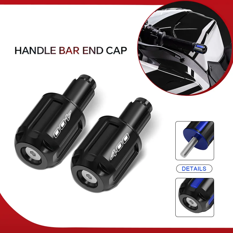 

ninja400 ninja500 Motorcycle CNC Handlebar Grip Plugs Anti Silder Cover For NINJA400 Z400 NINJA500 Z500 Handle Protection Grip