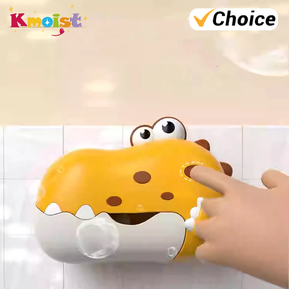 

2025 New Dinosaur Bubble Spitting Machine Baby and Toddler Bathroom Electric Crab Bubble Spitting Children's Bathing Toys Gifts