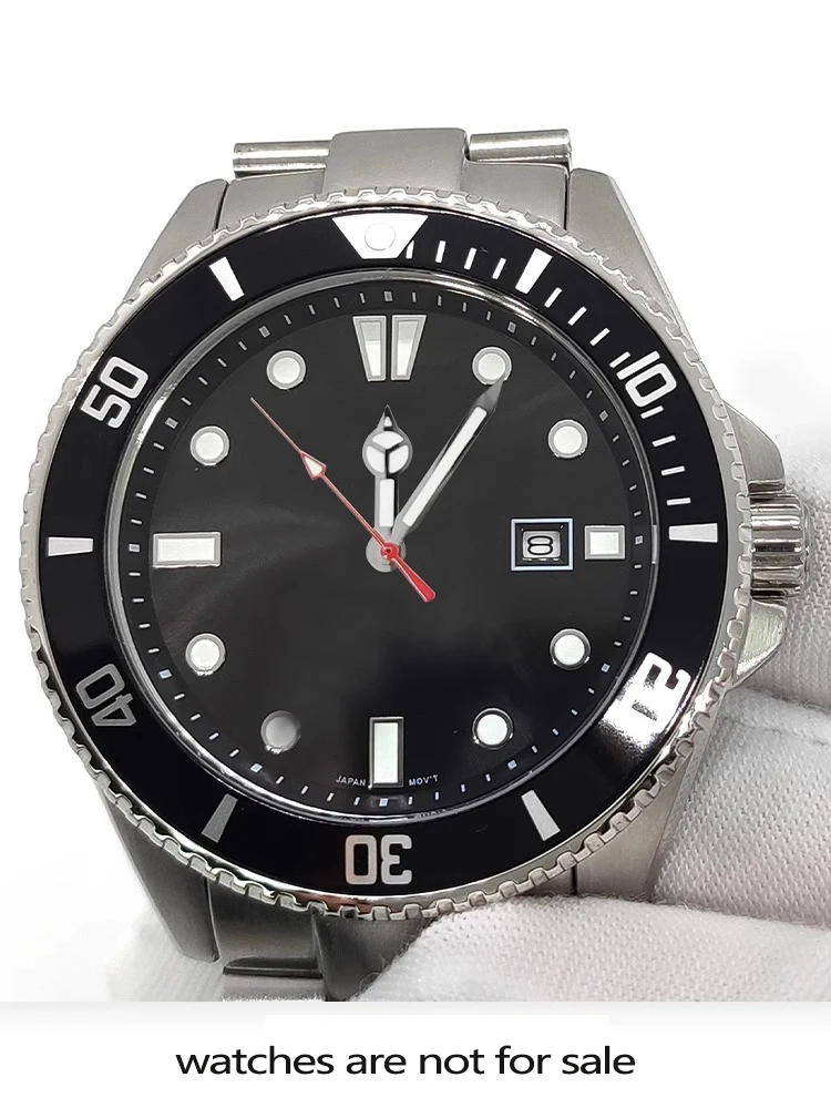 MDV106 Modified  watch dial hands gold silver black pointer for Casio Marlin MDV-106 watch Green Luminous Watch Movement hour