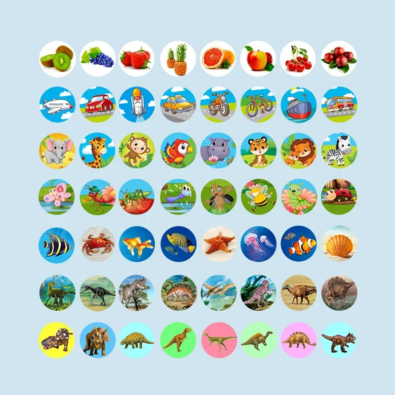 Tocha de projeção de luz infantil com 120 slides de imagem, brinquedo de lanterna de quebra-cabeça educacional para aprendizagem precoce e descoberta visual