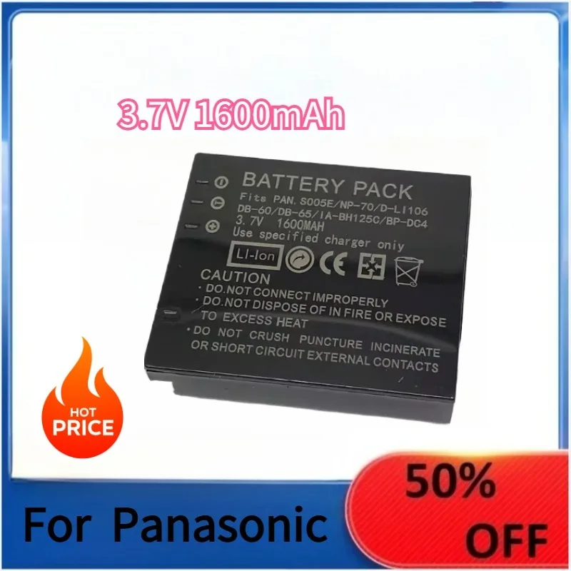 

CGA-S005E BP-DC4 DB60 NP70 D-Li106 Battery Charger For Panasonic DMC LX1 LX2 LX3 FX3 FX8 FX9 FX10 FX12 FX50
