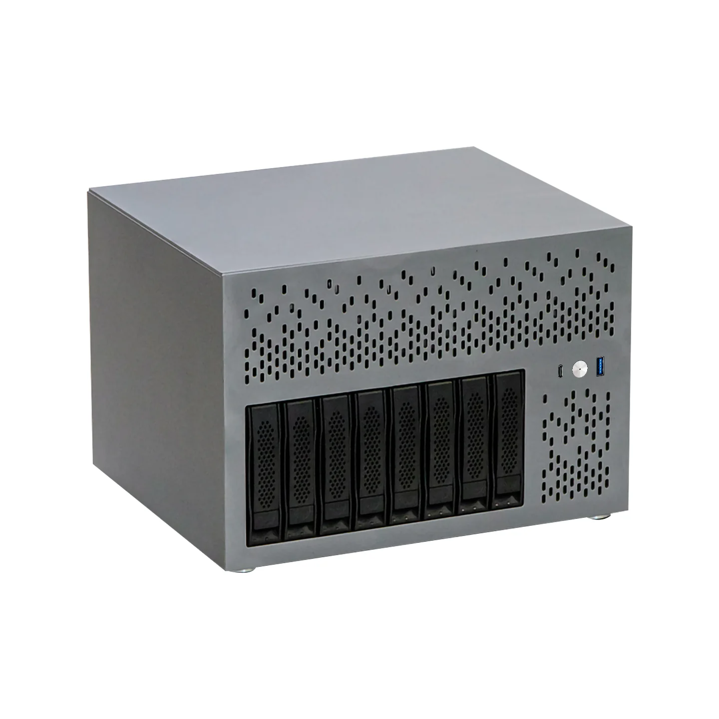 Centaur NAS/AIO แชสซี DIY8 ดิสก์ ATX Semi-High PCIe Black Synology SFX เซิร์ฟเวอร์จัดเก็บไฟล์