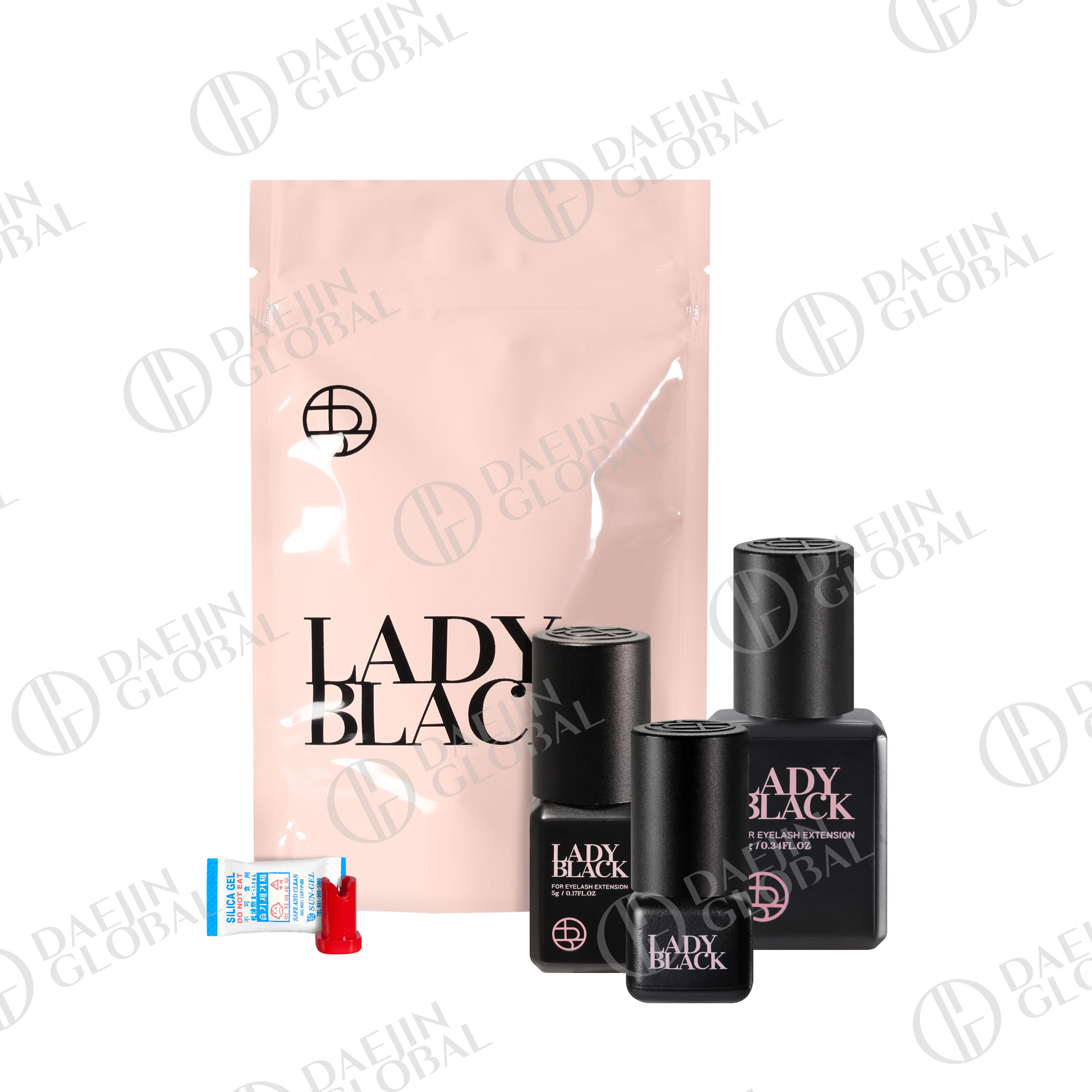 Wholesale 5ml Lady Black Glue For Eyelash Extension Korea Professional Fast Drying Low Stimulation False Lash glue Makeup Tools