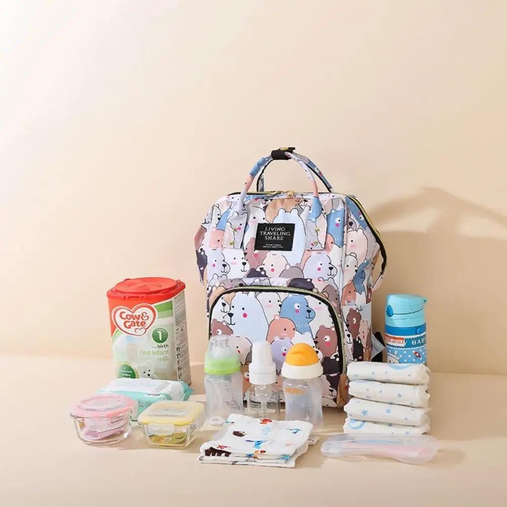 

Portable Large Capacity Storage Bag Nappy Changing Baby Care Multi-Function Diaper Bag Nappy Bags Travel Backpack Mummy Bag