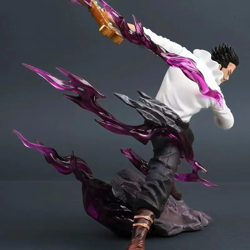 Figura Dracule Mihawk de una pieza de 30cm/11,81 pulgadas, figuras de Anime de una pieza, estatua de Pvc, adorno de escritorio, juguetes de modelos coleccionables, regalos