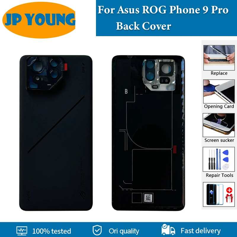 AAA+ quality Back Cover For Asus ROG Phone 9 Pro Back Battery Cover Housing Case Rear Door For ROG 9 Pro Replacement Part