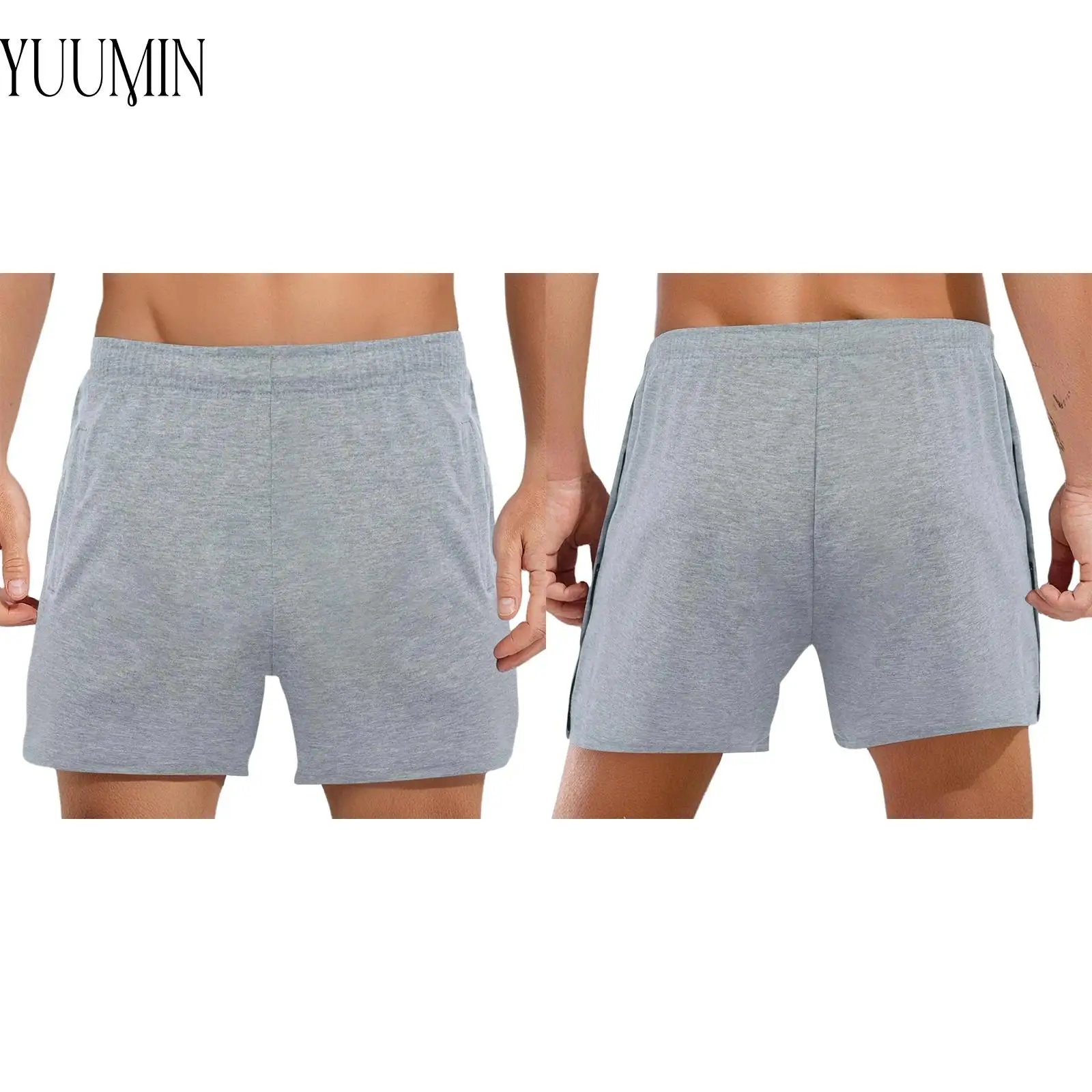 

Men's Jogging Shorts Tear Away Sides Split Shorts Drawstring Elastic Waistband Shorts with Pockets for Basketball Sports Workout