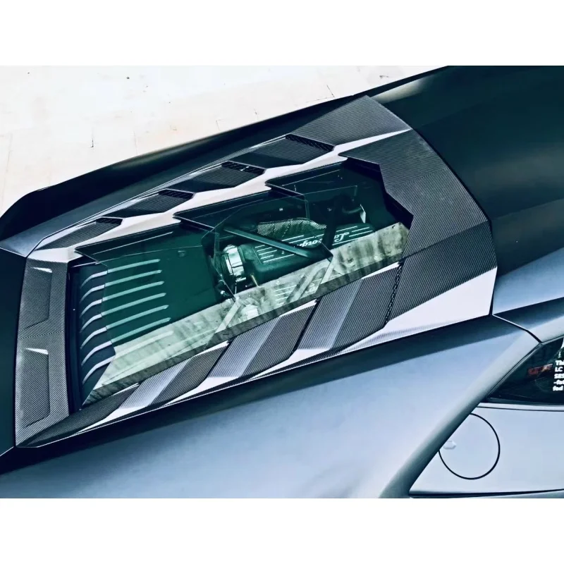 

Used for Lamborghini LP580 LP610 Modified M-style Dry Carbon Fiber Engine Hood