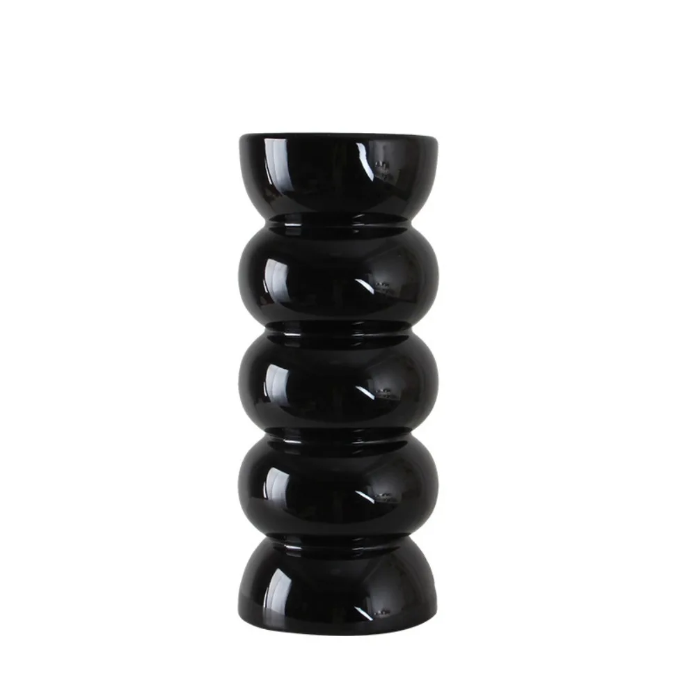 

Desktop Ornament Ceramic Flower Vase Modern Creative Flower Holder Simple Exquisite Hydroponic Flower Planter Living Room