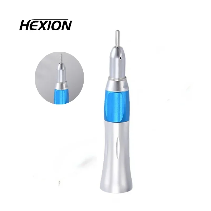 HEXION Dental Low Speed Straight Handpiece Nose Cone E-type Ratio1:1 External Water Spray Irrigation Dentisty Materials