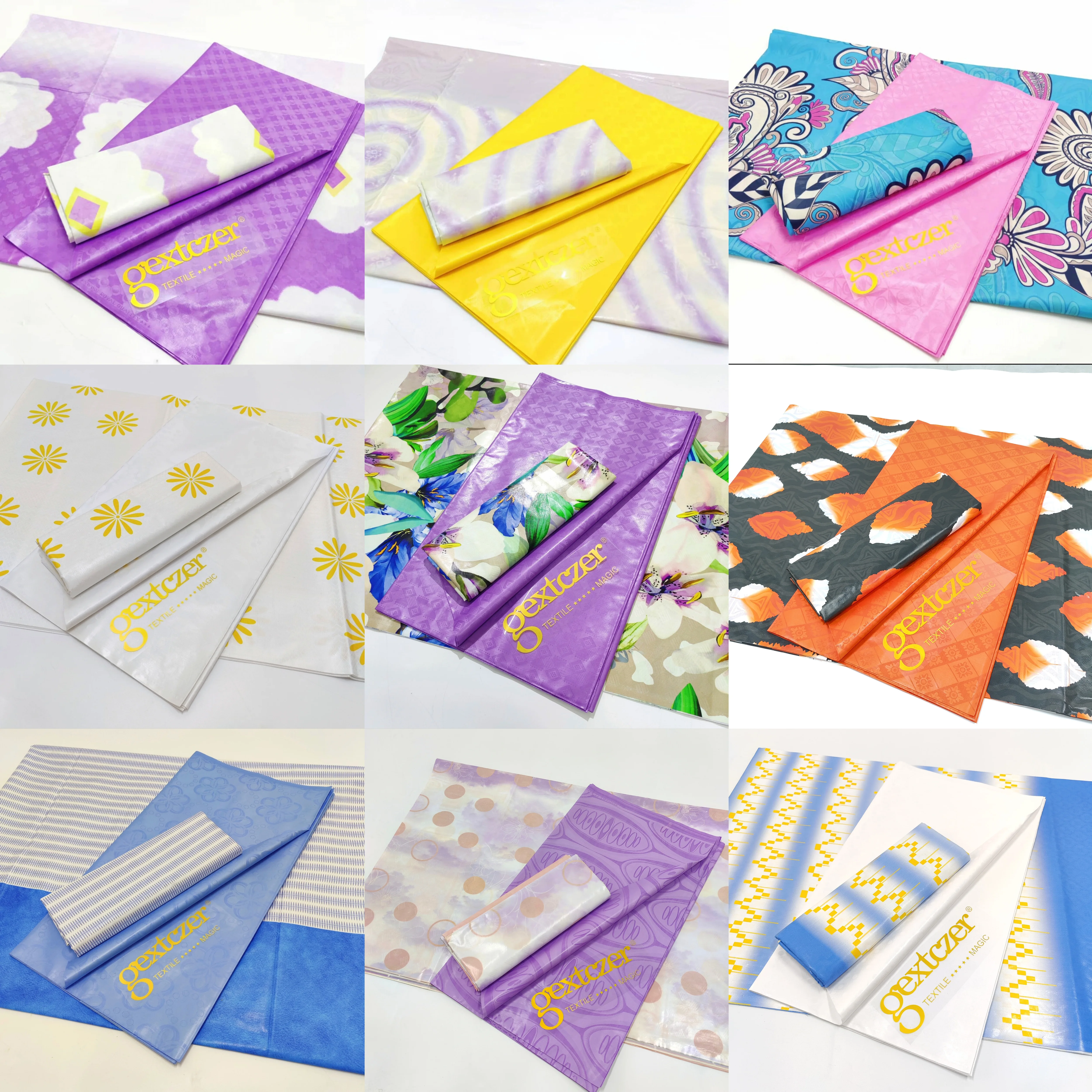 

Ткань Базен Рич с жаккардовым узором и однотонным базеном, идеально подходящая для свадебных платьев африканских женщин, 100% хлопок, коллекция 2026 года.