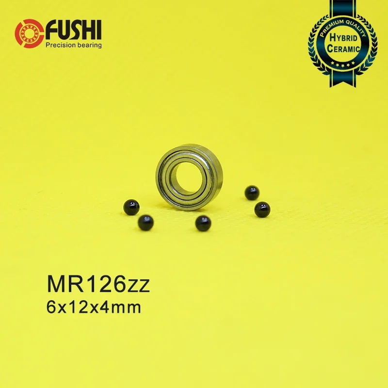 2PCS MR105RS MR105ZZ MR126ZZ 5x10x4 มม.5x10x4 มม.6x12x4 มมไฮบริดซิ 3 เอ็น 4 เซรามิคแบริ่งลูกบอล ABEC-1 สำหรับอุตสาหกรรมมอเตอร์แกนหมุน