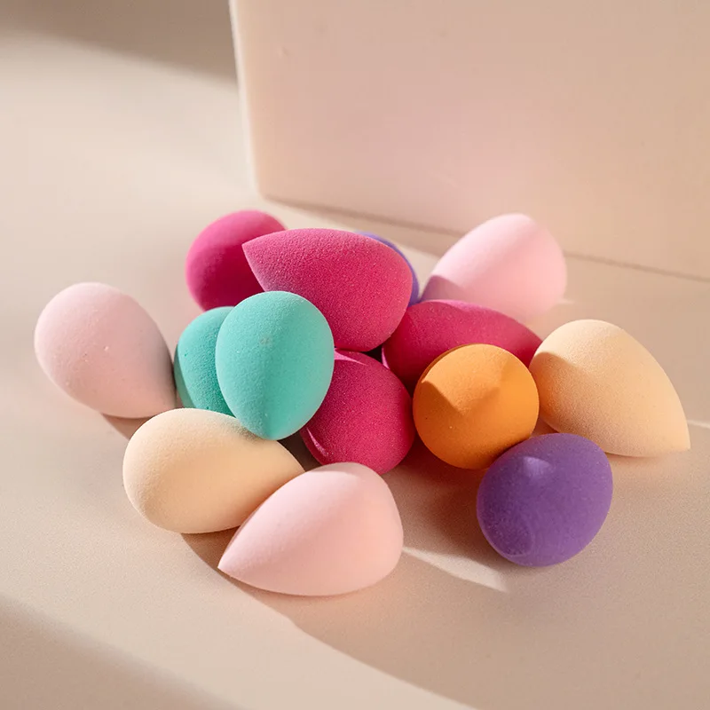 Mini Drop Shape Powder Puff Makeup Egg Sponge Egg Dry and Wet Dual Purpose Super Soft Beauty Egg Beauty Tools Powder Puff