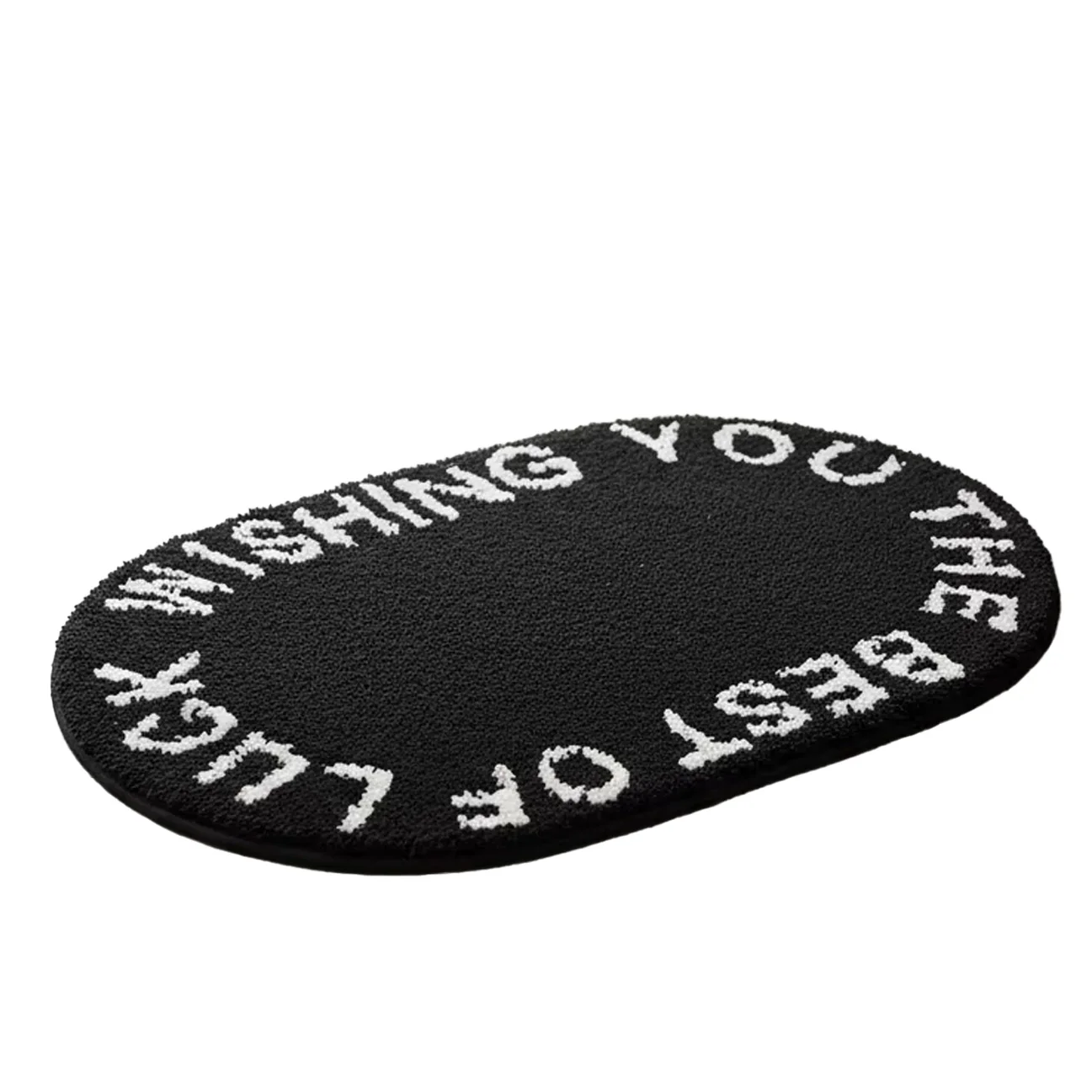 

Faux Cashmere Carpet Bathroom Door Flokati Mat, Water-Absorbent and Non-Slip Flokati Mat, Living Room Entrance Mat