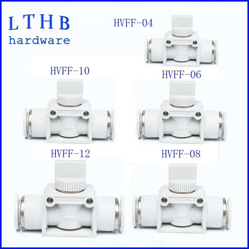 

HVFF Pneumatic Throttle Valve Flow Control White Premium Air Hose Connector 6mm 8mm 10mm Switch Regulation Pipe Valves