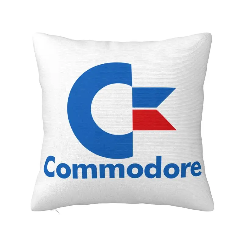 Gamer Commodore Computer Logo Retro Cool Fun Nordic Throw Pillow Covers Home Decor Geek Nerd Sofa Cushion