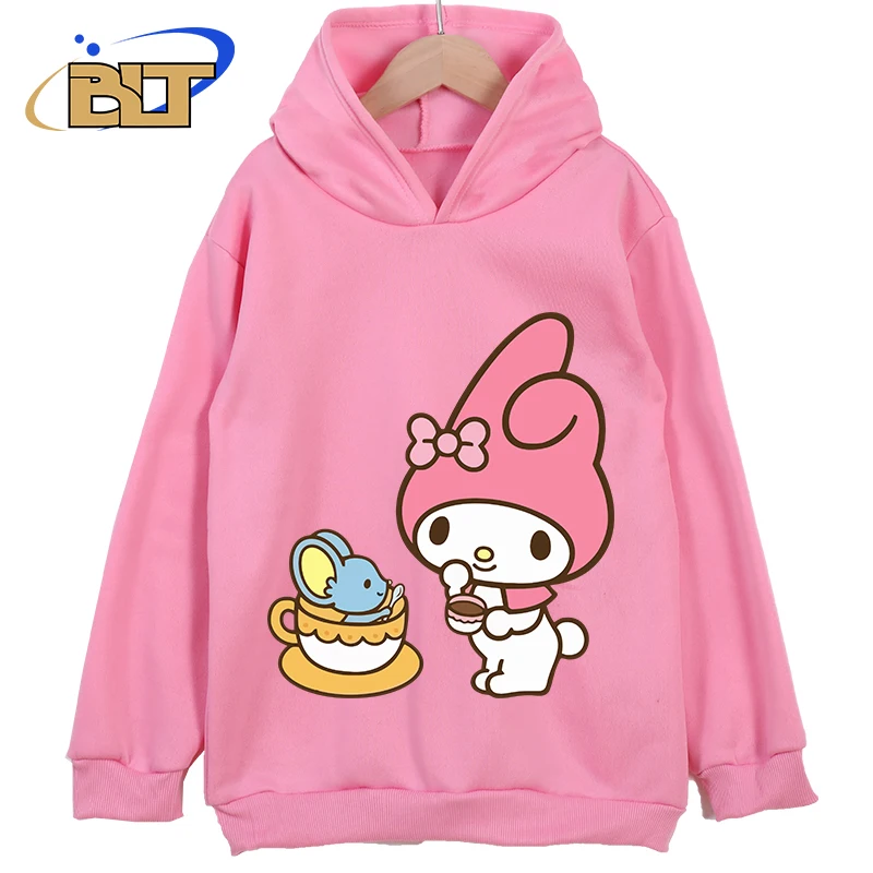 

My Melody Printed Kids Clothing New Kids Hoodies Pink Casual Tops Classic Sportswear For Boys and Girls