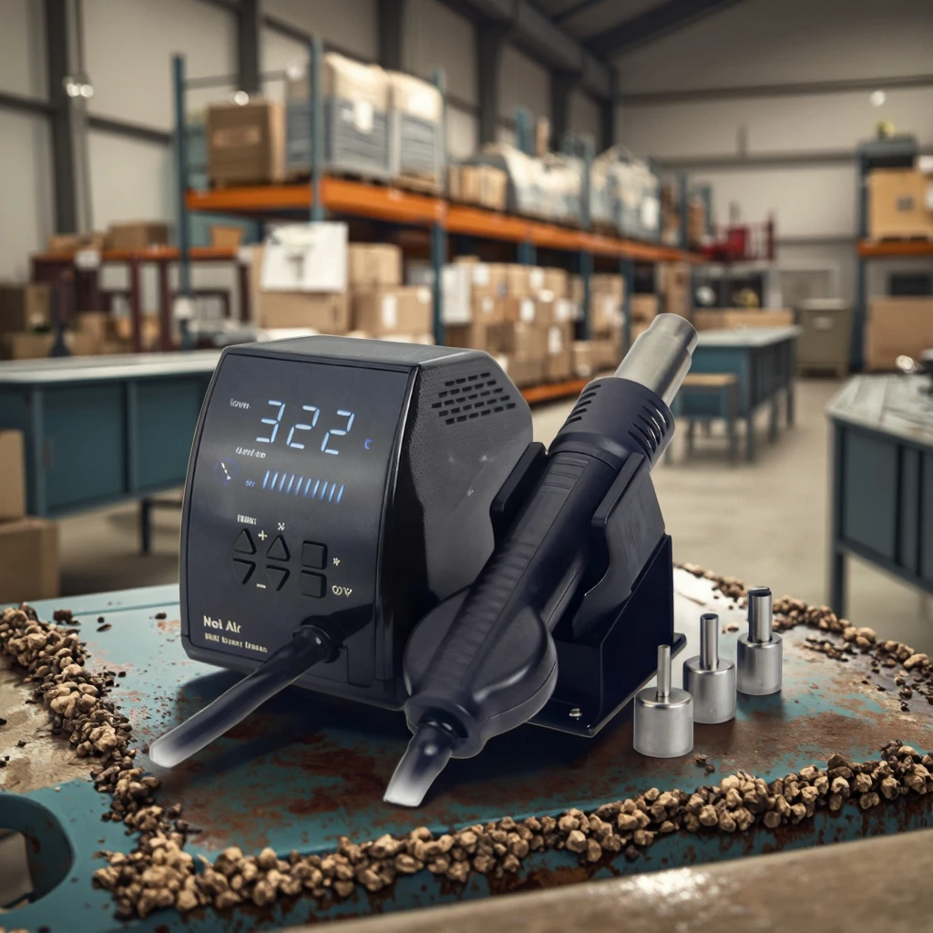 New Hot Air SMD Repair Station With Hot Air Gun AC 110-240V 500℃ Max Temp