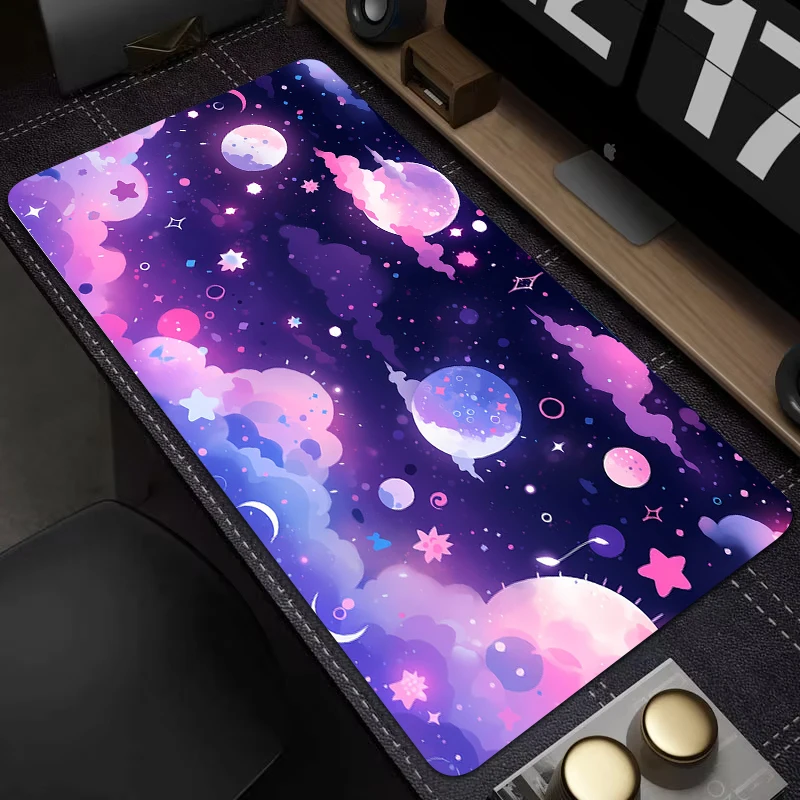 Starry Sky XXL Mouse Pad Colourful and Stylish Design Large Non-Slip Computer Office Table Mats Keyboard Accessories Carpet Rug