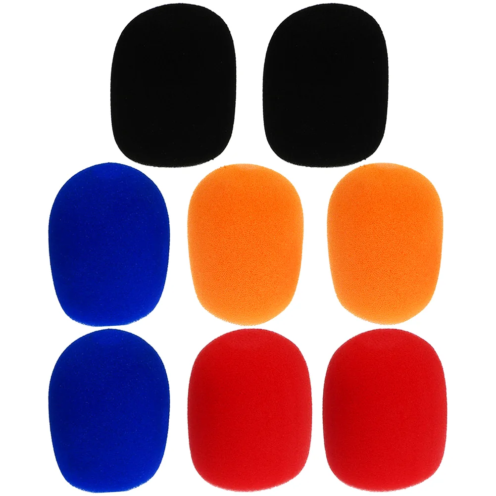 8 Pcs Microphone Case Sponge Cover Stage Covers Windscreen for Handheld Windscreens