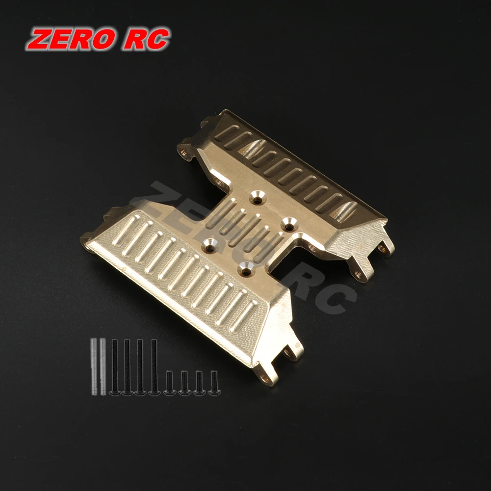 Brass Bottom Chassis Gearbox Guard Armor Skid Plate 97g For Axial 1/18 UTB18 CAPRA Rock Crawler Rc Truck Upgrade Accessory