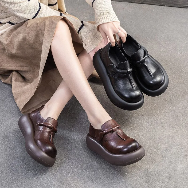 

Women's Platform Shoes Flats Casual Sneakers New Spring 2025 Designer Woman Loafers Cozy Walking Brand Zapatillas De Mujer