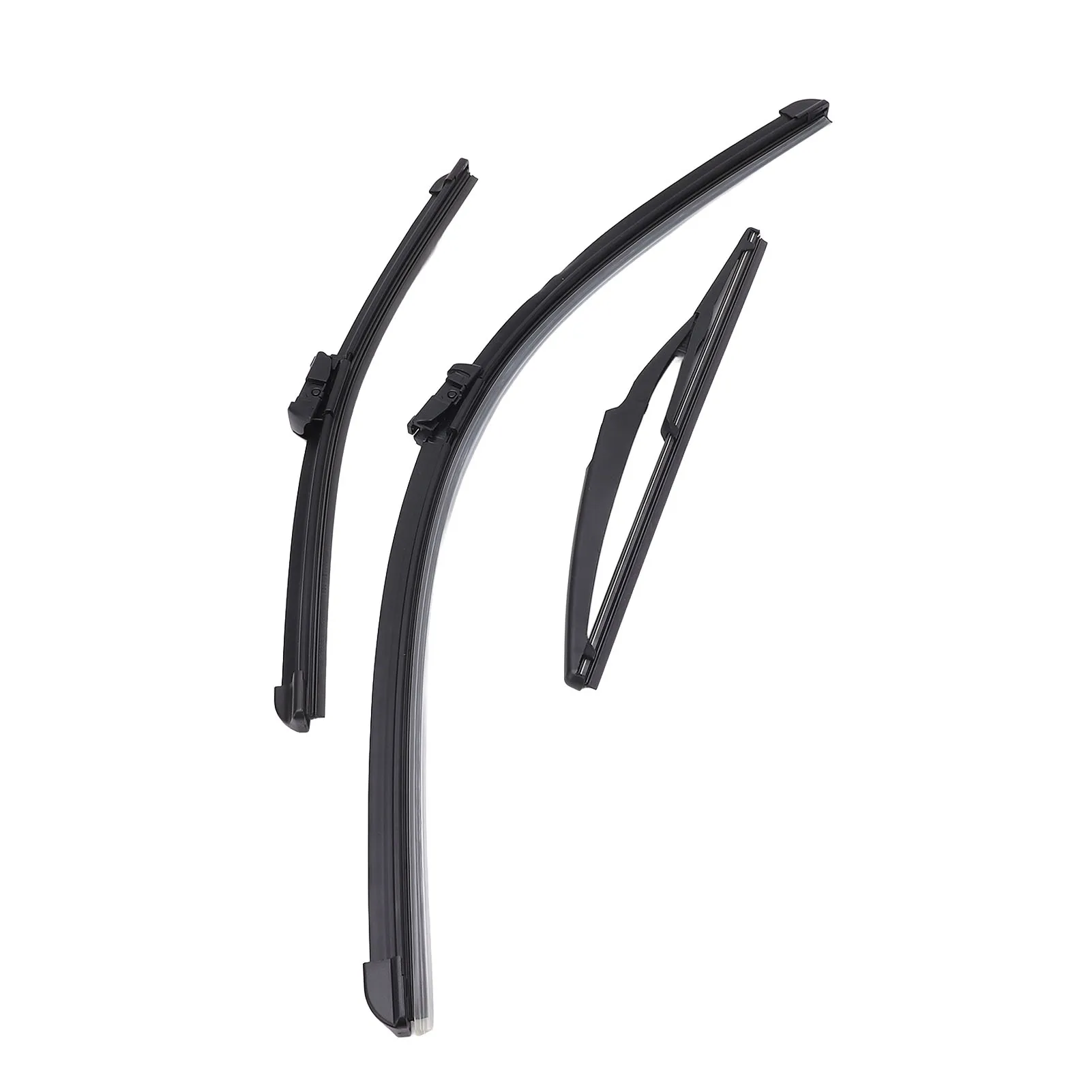 New 3Pcs Front Rear Wiper Blades Set for Fiat 500 500C 500L 2009 to 2023 Windshield Windscreen Tailgate Window Brushes Car Parts