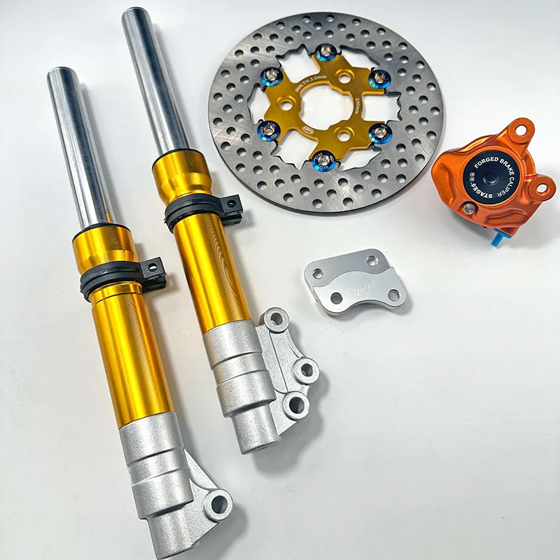Suitable for JOG50 JOG90  RSZ100 Modified wheel brake disc front shock absorber link code brake pump instrument gear 200MM fixed