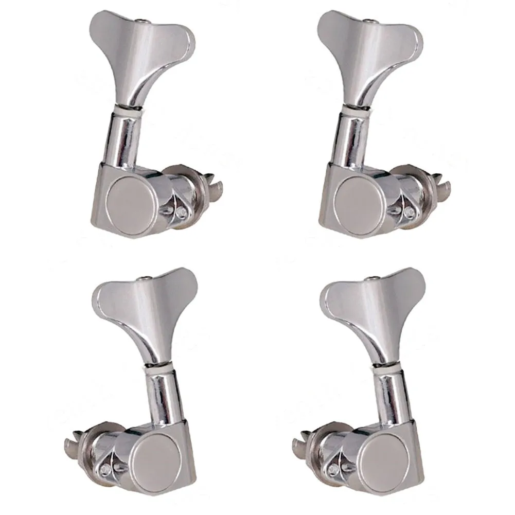

Black/Chrome Bass Guitar Tuners Pegs 2R 2L 4R 4L For Tuning Pegs Machine Heads Peg Replacement Part Accessories