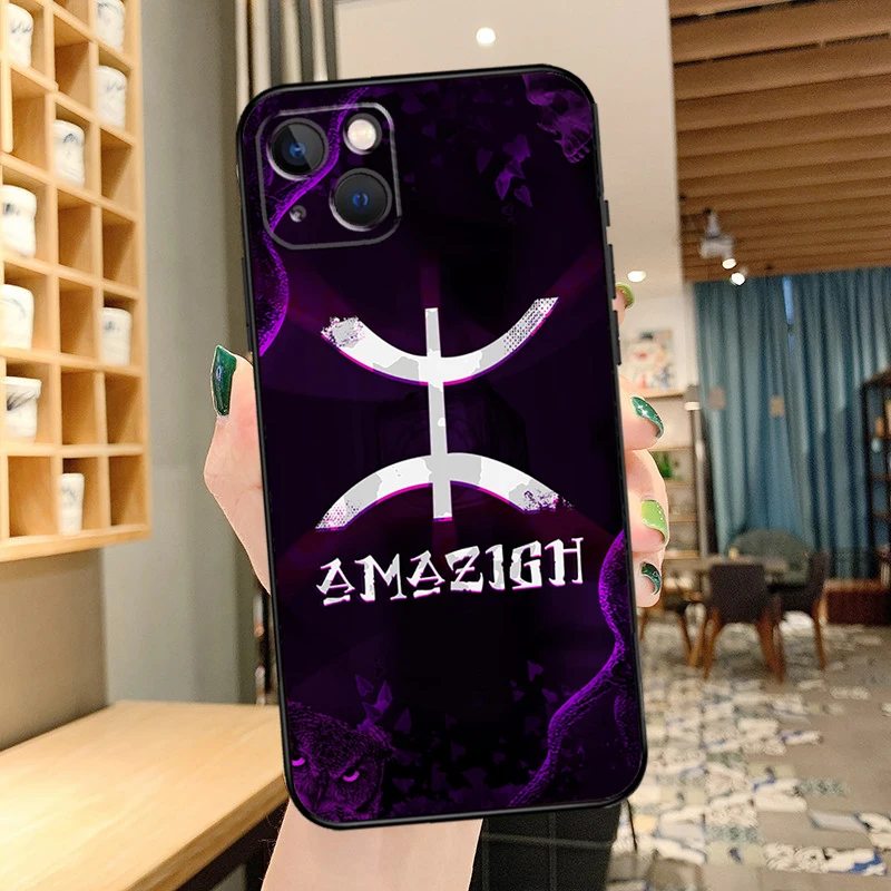 Amazigh Flag Phone Case For iPhone 11 12 13 14 15 16 Pro Max mini Back Cover For iPhone XR X XS Max Plus