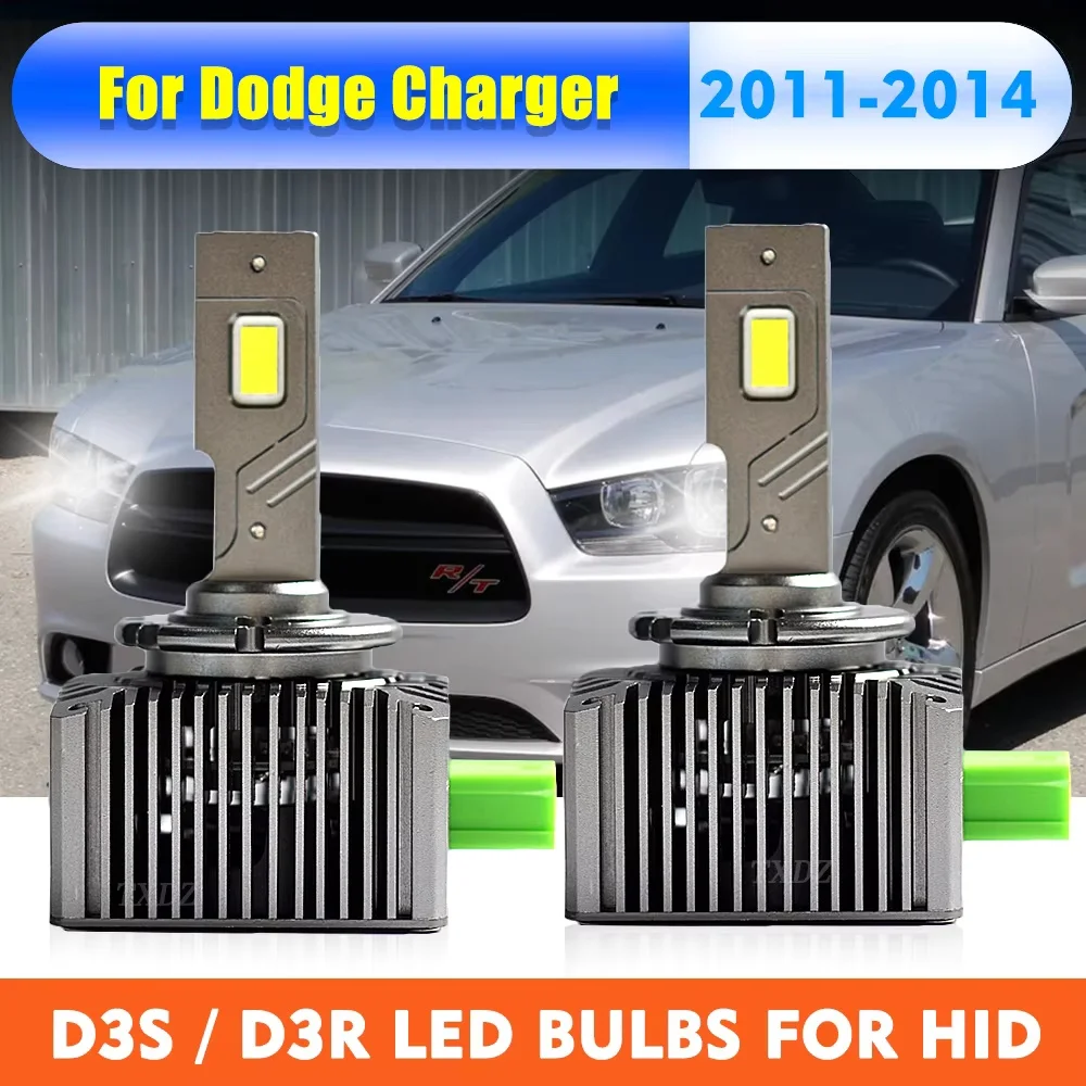

D3 D3S D3R LED Headlight Bulbs 12V 6000K 24000LM Car Led Lamp HID Xenon Conversion Kit For 2011-2014 Dodge Charger Auto Lights