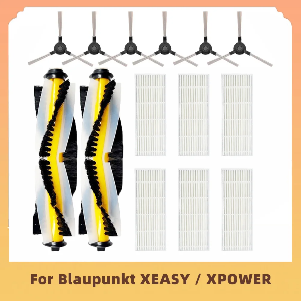 

Аксессуары для робота-пылесоса Blaupunkt XEASY/XPOWER, основная боковая щетка, Hepa фильтр, швабра