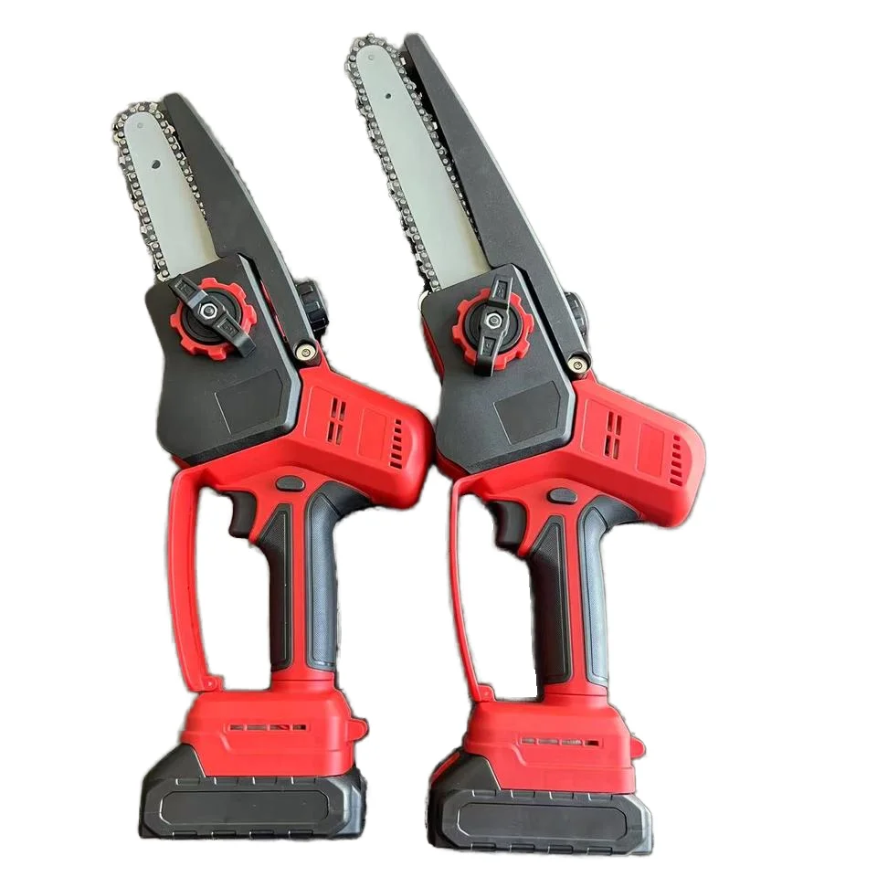 Professional 20V Hand-Held Chainsaw Portable Industrial Grade Chain Saw Telescopic Extension Rod for Wood Saw Battery Powered