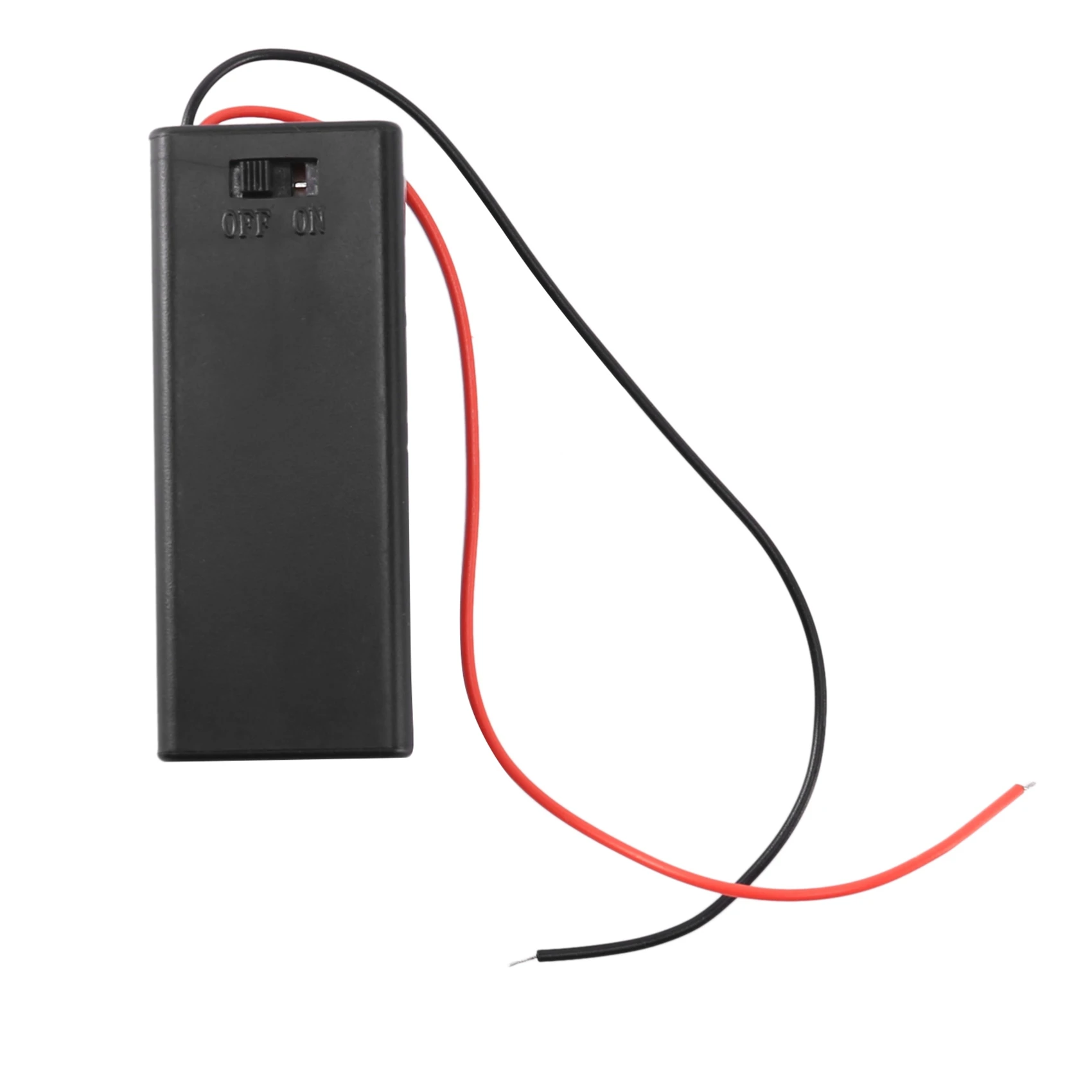 2 supports de piles AAA avec interrupteur marche/arrêt et couvercle arrière avec fils à rettes, boîte de rangement 3V 24.com, 10 pièces