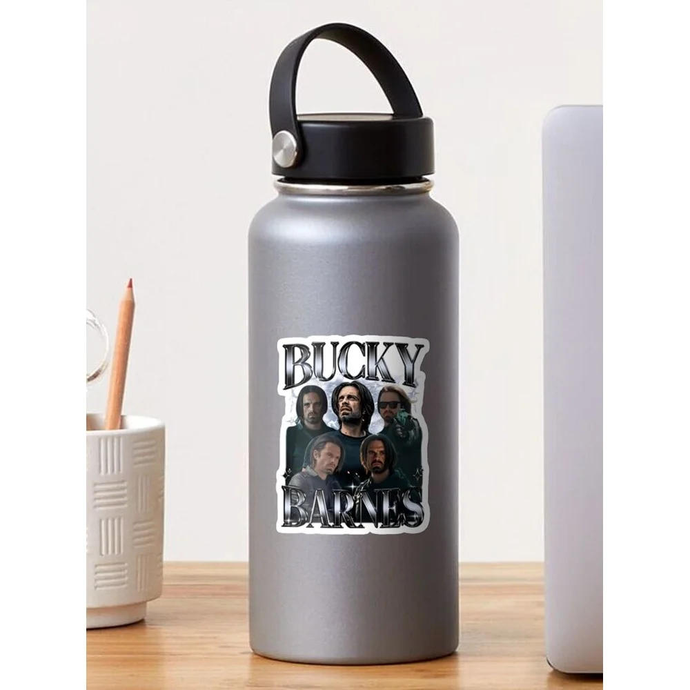 Bucky Barnes Thunderbolts  Sticker for Laptop Decor Bedroom Car Cute Cartoon Art Fashionable Public Suitcase