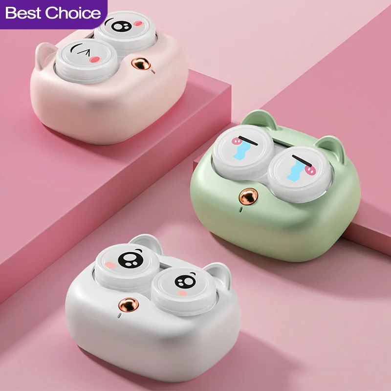 Contact Lenses Cleaner Ultrasonic battery Portable Remove Tear Protein Cleaning Machine Fully Automatic With Removable Box