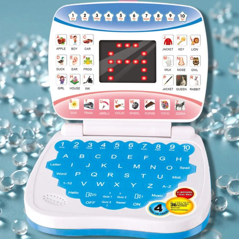 Macchina per l'apprendimento elettronico Apprendimento della lingua inglese Computer portatile educativo per bambini Mini laptop inglese in età prescolare