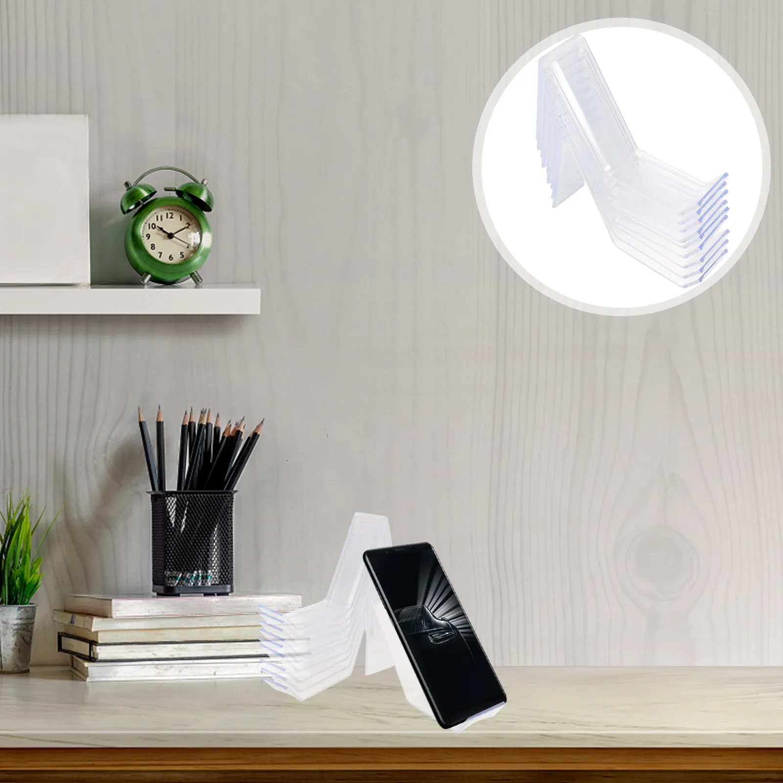 

10Pcs Acrylic Display Stands Versatile Purse Organizer Rack for Retail Store Shoe Display Handbag Storage Clear Organizer