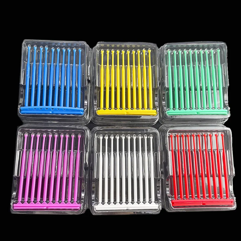 

100pcs Dental Adhesive Tip Applicator for Tooth Crown Disposable Dental Porcelain Veneer Applicator Sticks Dental Materials