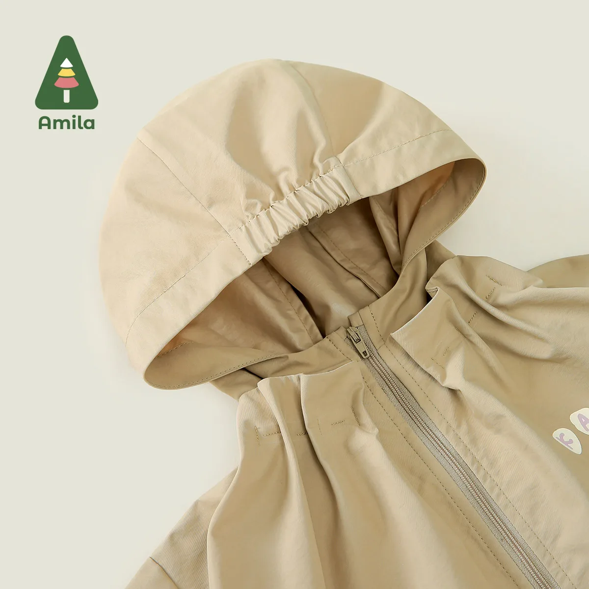 Amila Baby Jacket 2023 autunno nuovo taglio e cuciture antivento antipioggia moda e ragazze calde vestiti per bambini carini